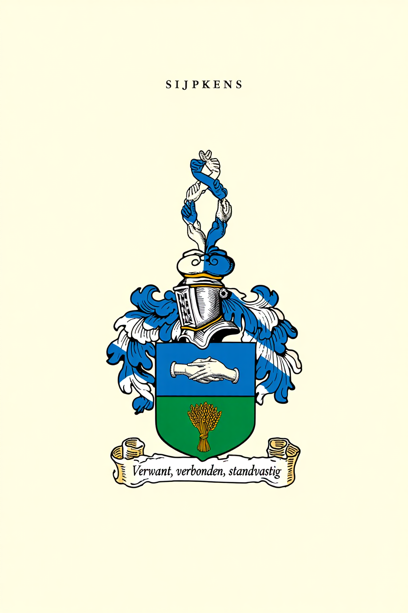 Familiewapen van de achternaam SIJPKENS (vergrendeld)