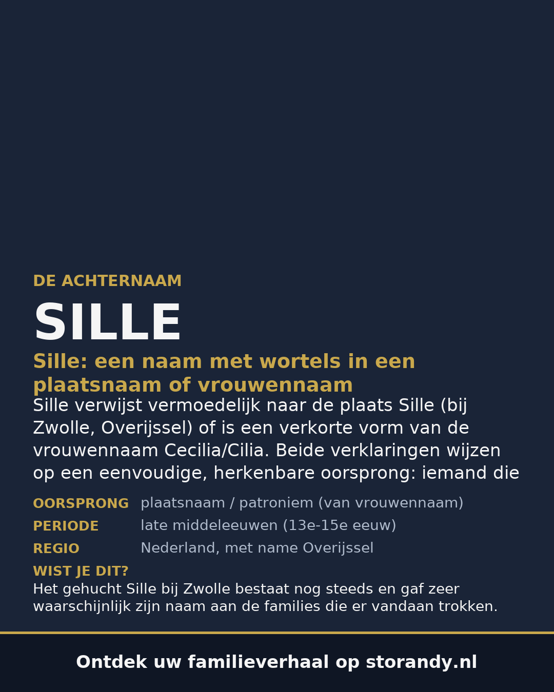 Familiewapen van de achternaam SILLE (vergrendeld)