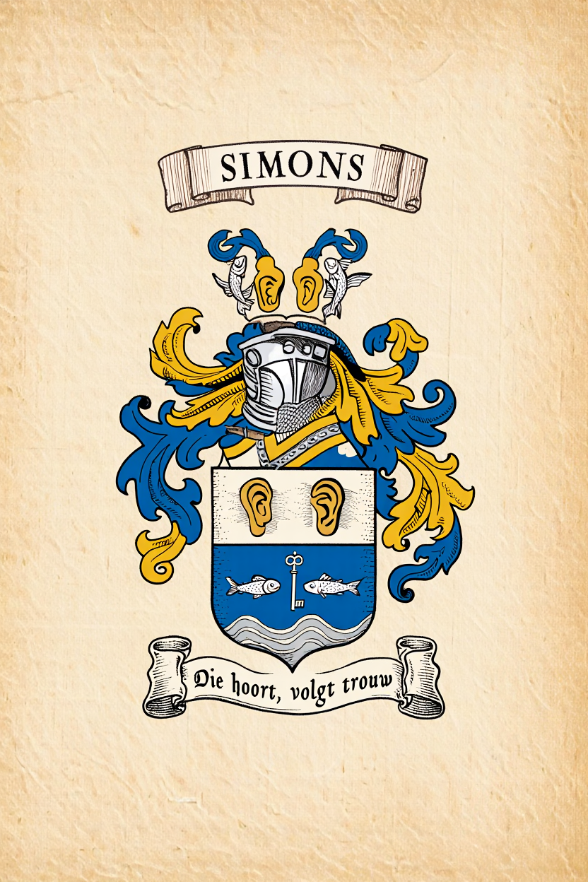 Familiewapen van de achternaam SIMONS