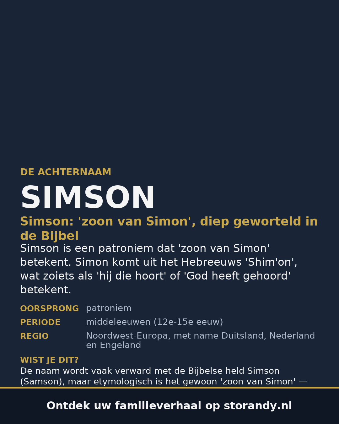 Familiewapen van de achternaam SIMSON