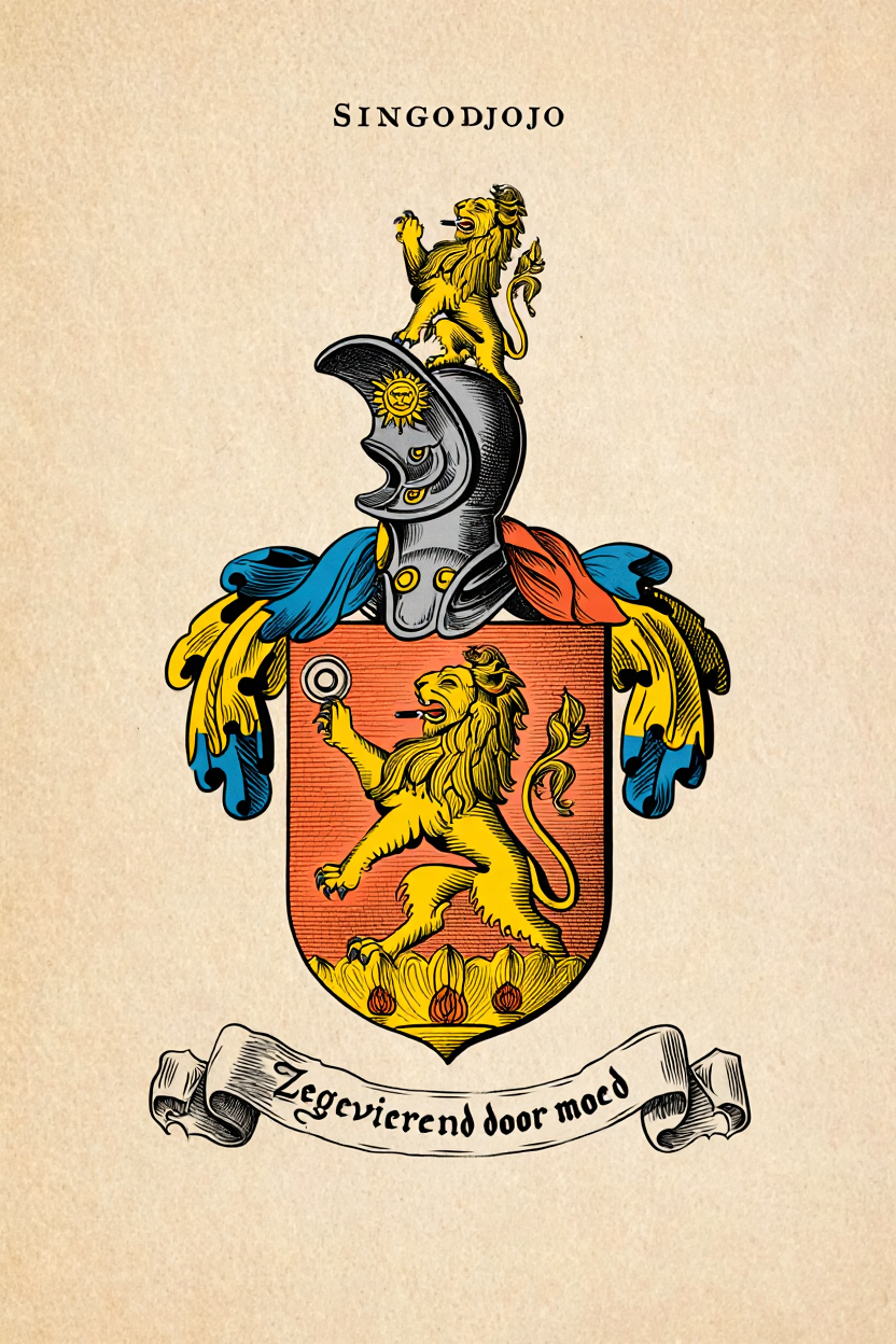 Familiewapen van de achternaam SINGODJOJO