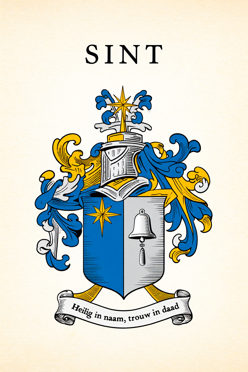 Familiewapen van de achternaam SINT (vergrendeld)