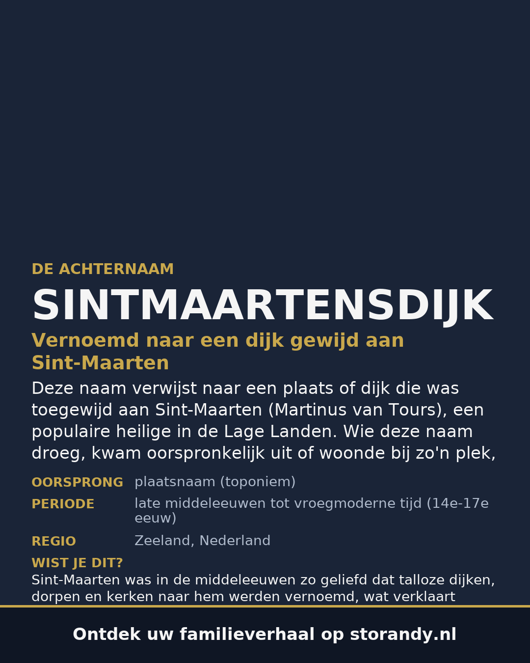 Familiewapen van de achternaam SINTMAARTENSDIJK