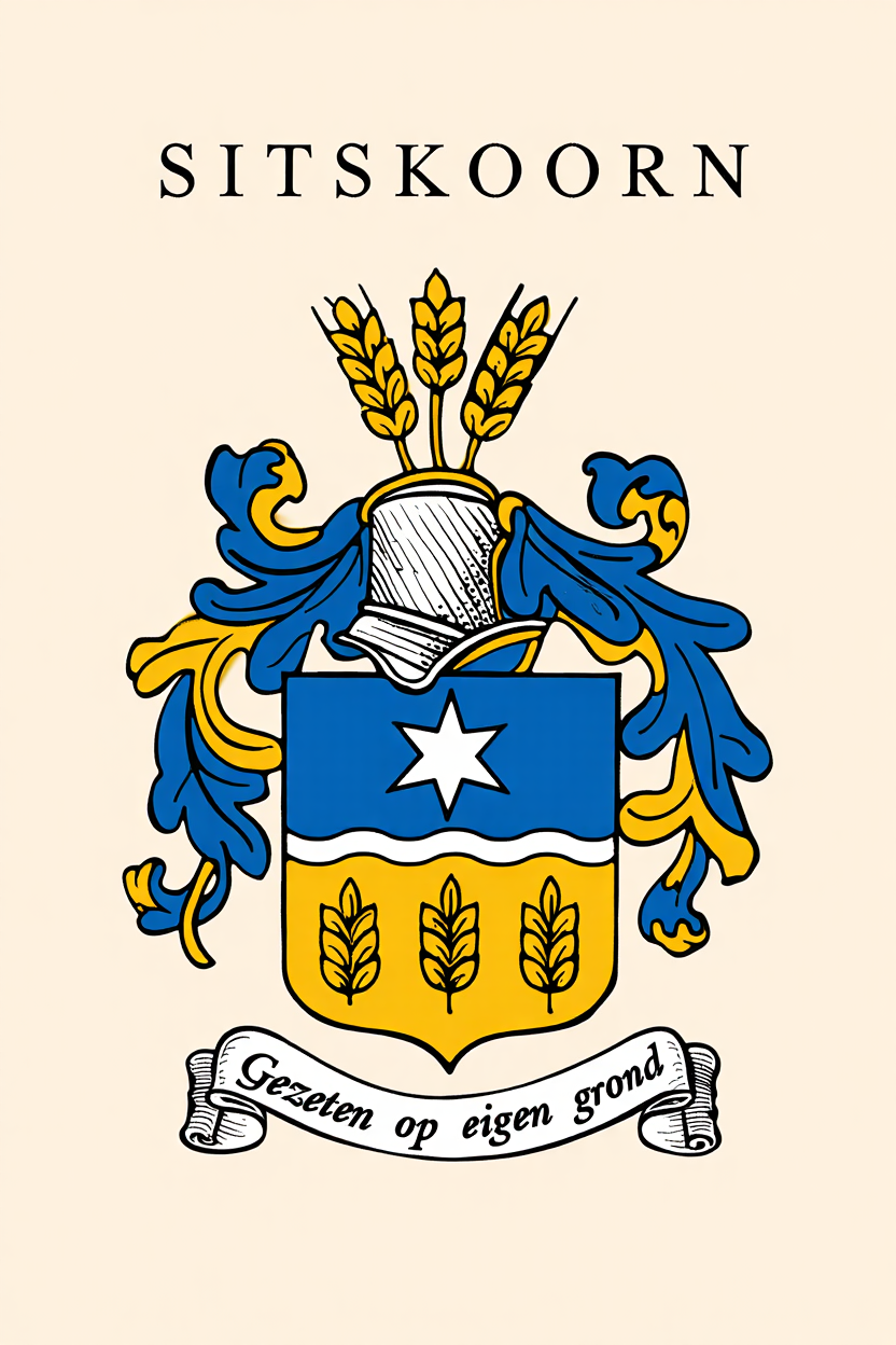 Familiewapen van de achternaam SITSKOORN (vergrendeld)