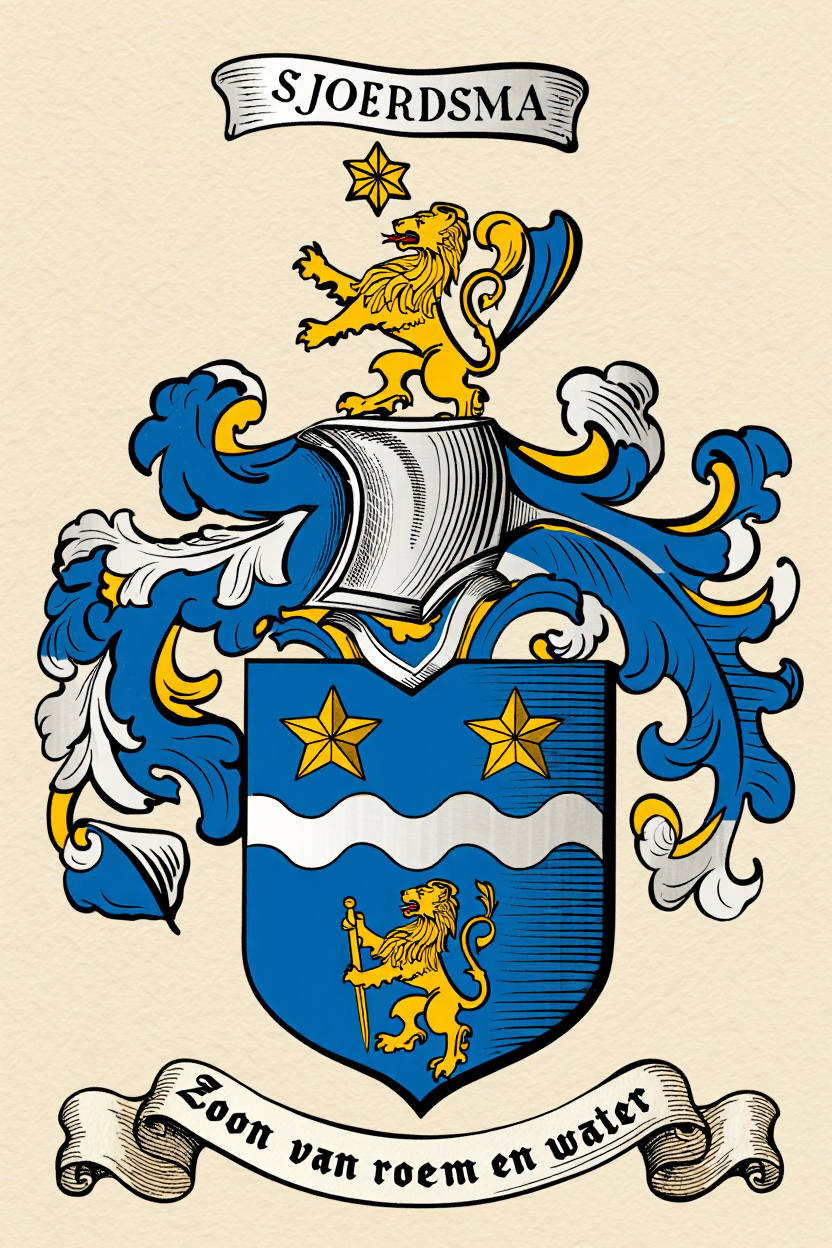 Familiewapen van de achternaam SJOERDSMA