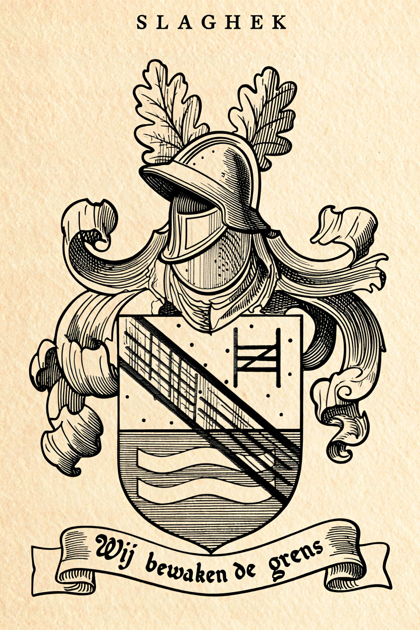 Familiewapen van de achternaam SLAGHEK (vergrendeld)
