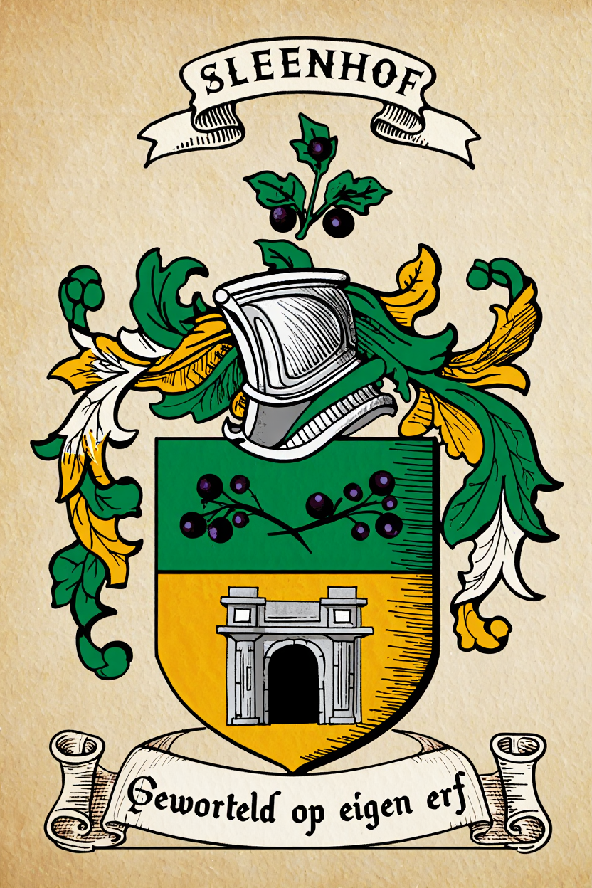 Familiewapen van de achternaam SLEENHOF