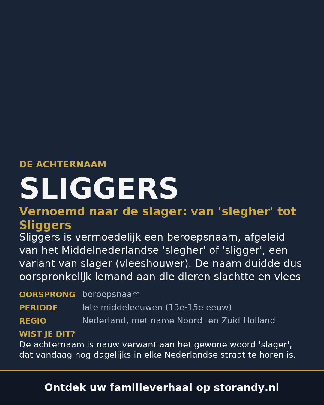 Familiewapen van de achternaam SLIGGERS