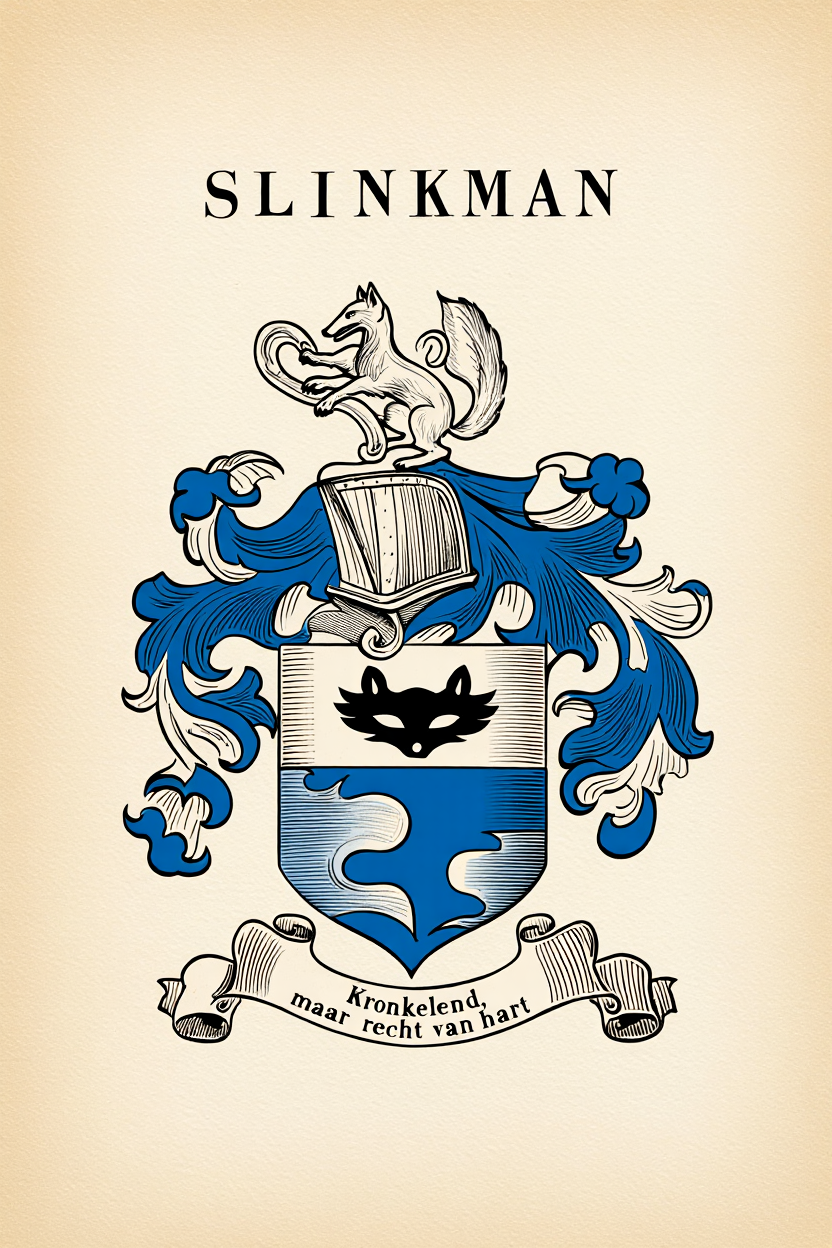 Familiewapen van de achternaam SLINKMAN (vergrendeld)