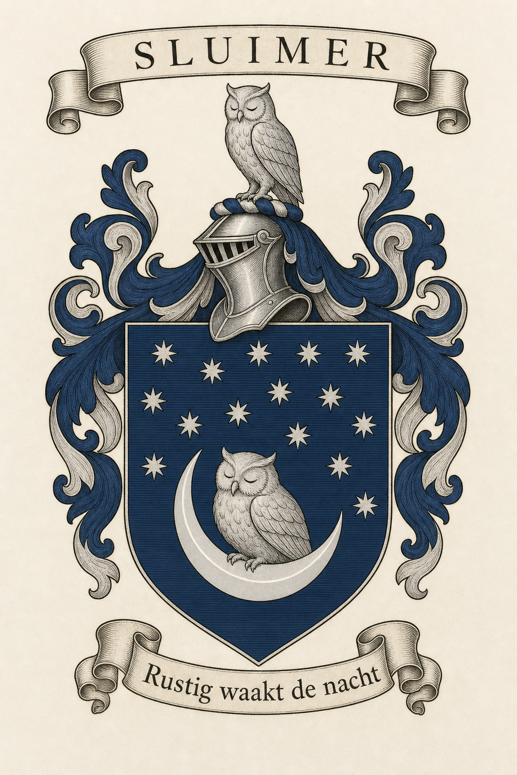 Familiewapen van de achternaam SLUIMER (vergrendeld)