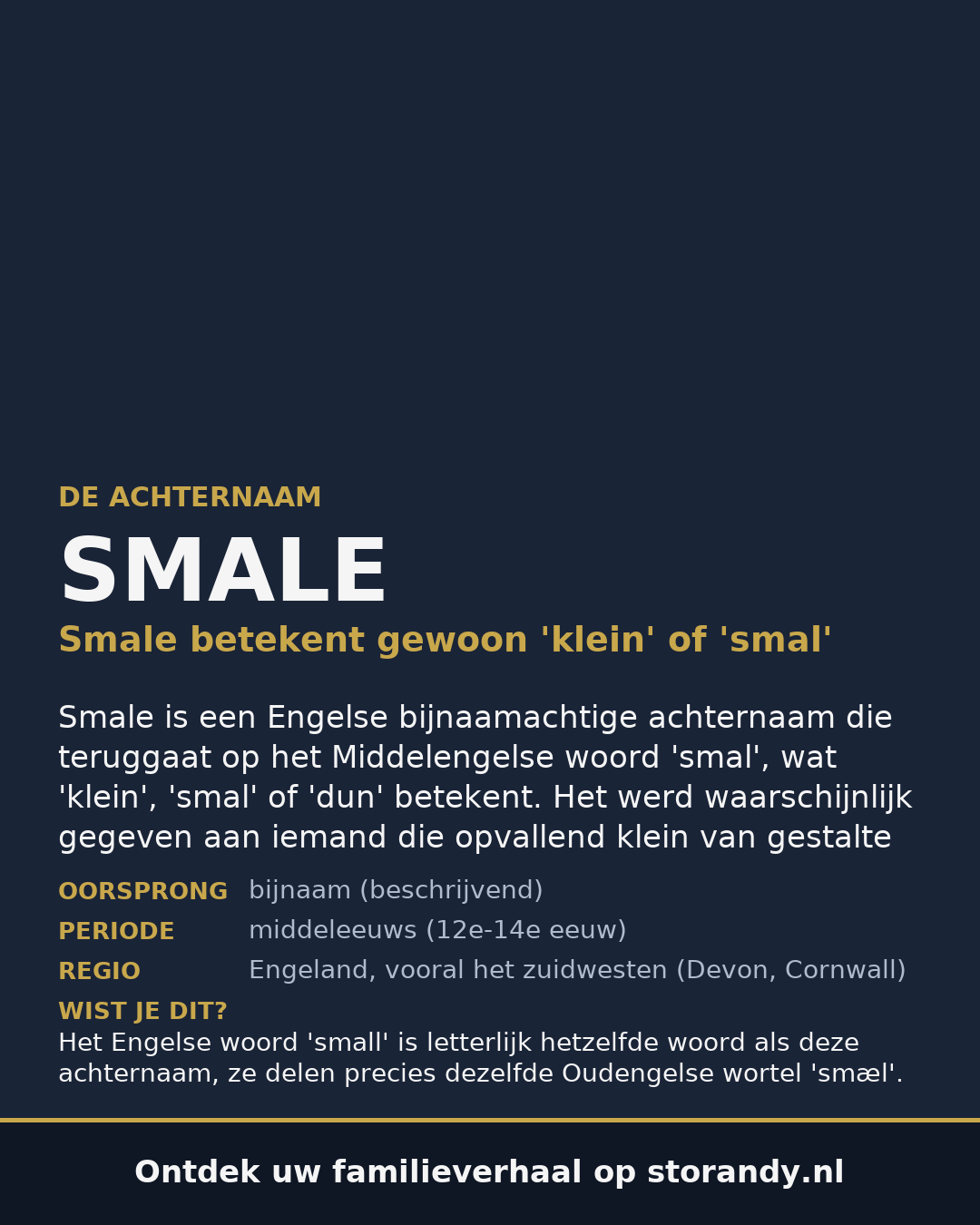 Familiewapen van de achternaam SMALE