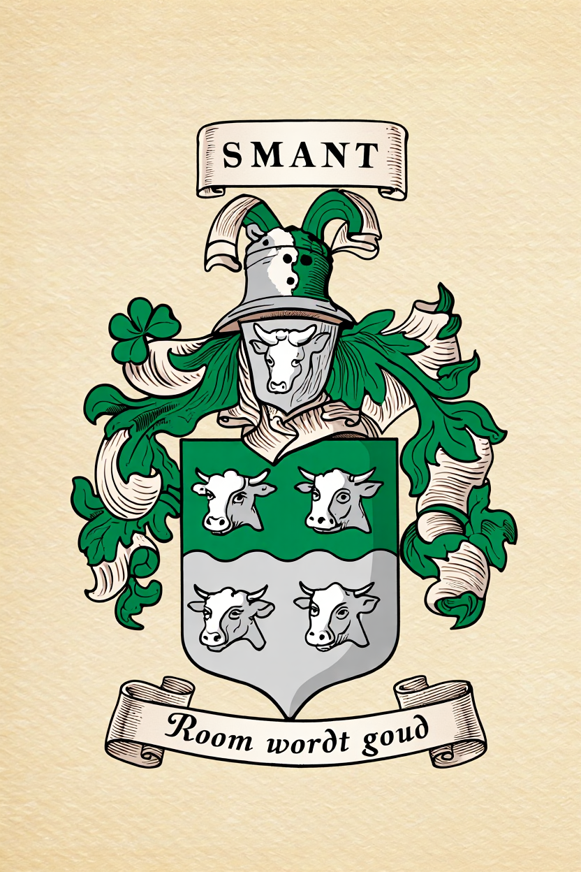 Familiewapen van de achternaam SMANT (vergrendeld)