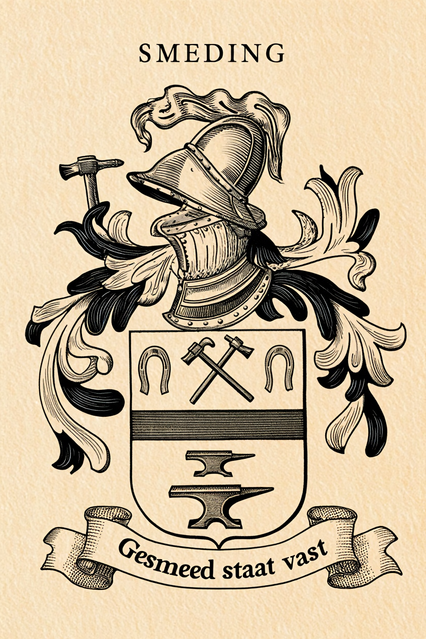 Familiewapen van de achternaam SMEDING
