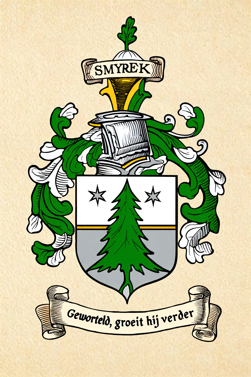 Familiewapen van de achternaam SMYREK