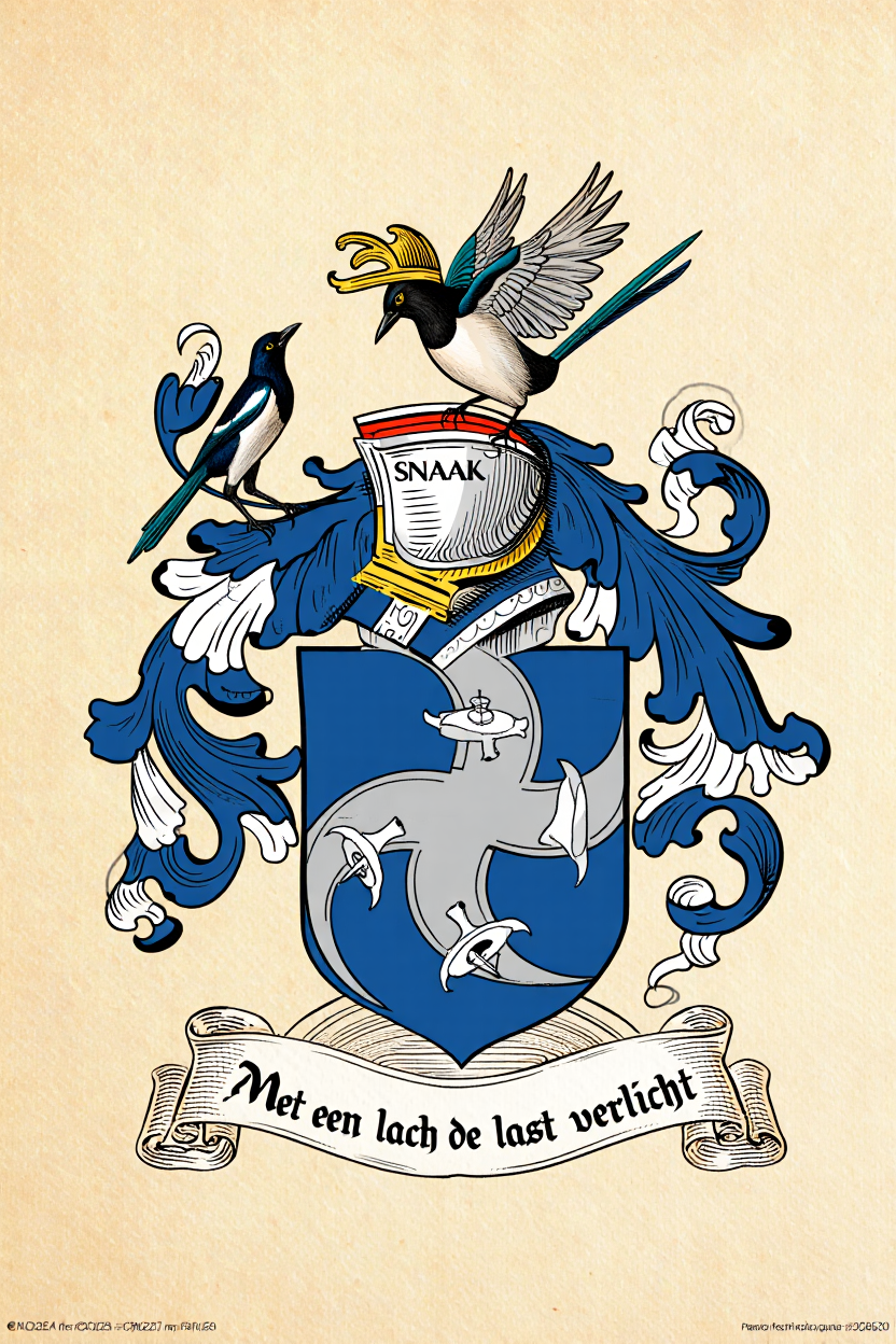 Familiewapen van de achternaam SNAAK (vergrendeld)
