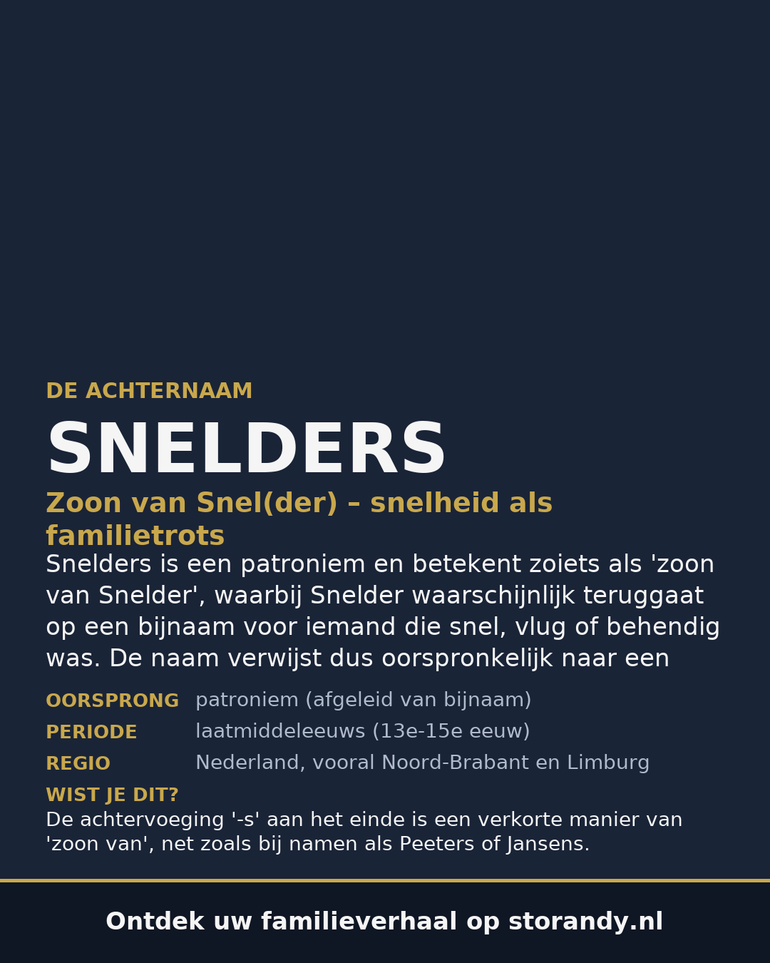 Familiewapen van de achternaam SNELDERS