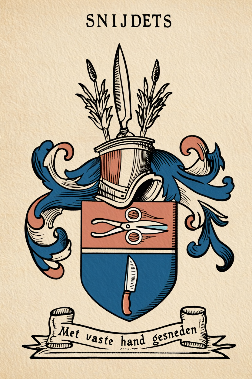Familiewapen van de achternaam SNIJDETS (vergrendeld)