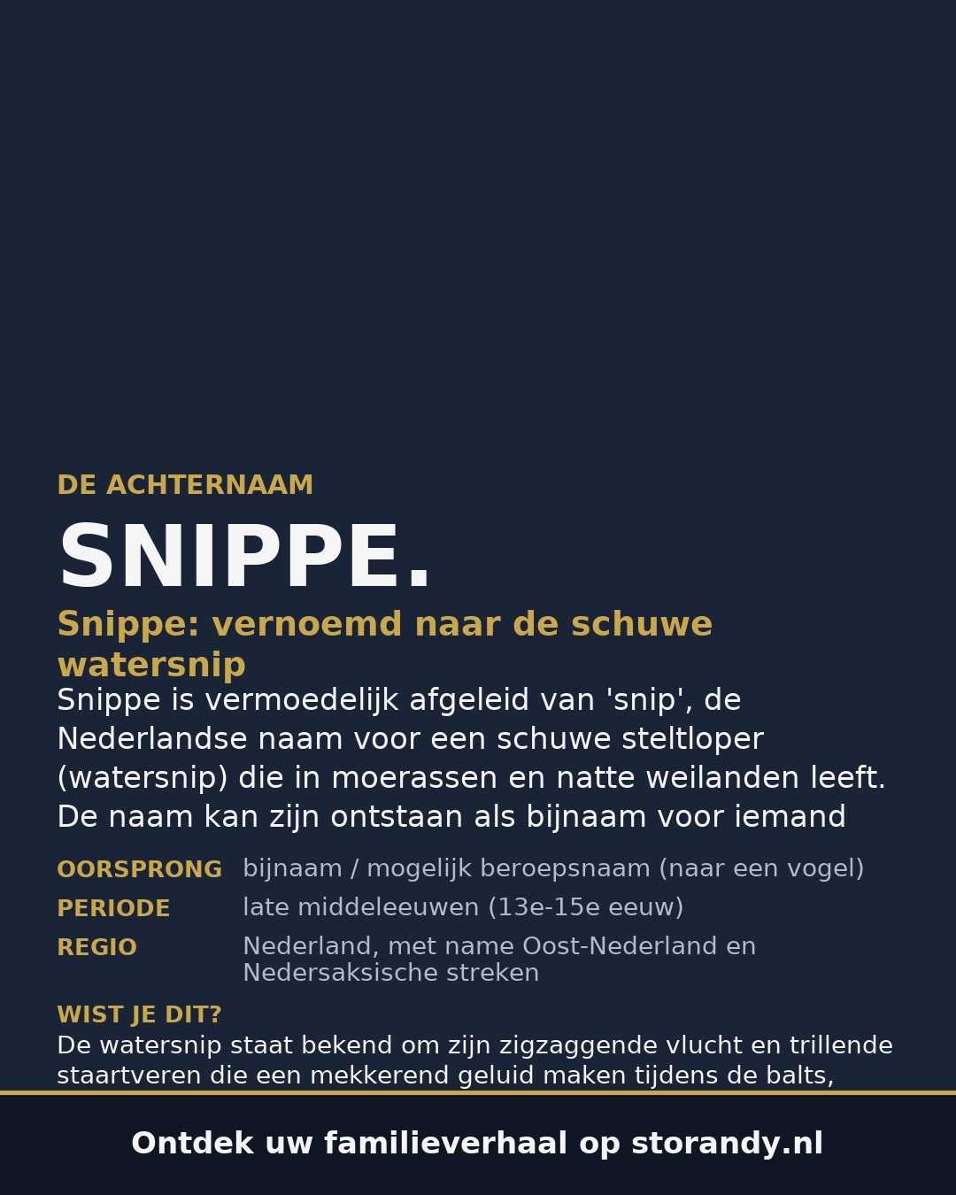 Familiewapen van de achternaam SNIPPE.
