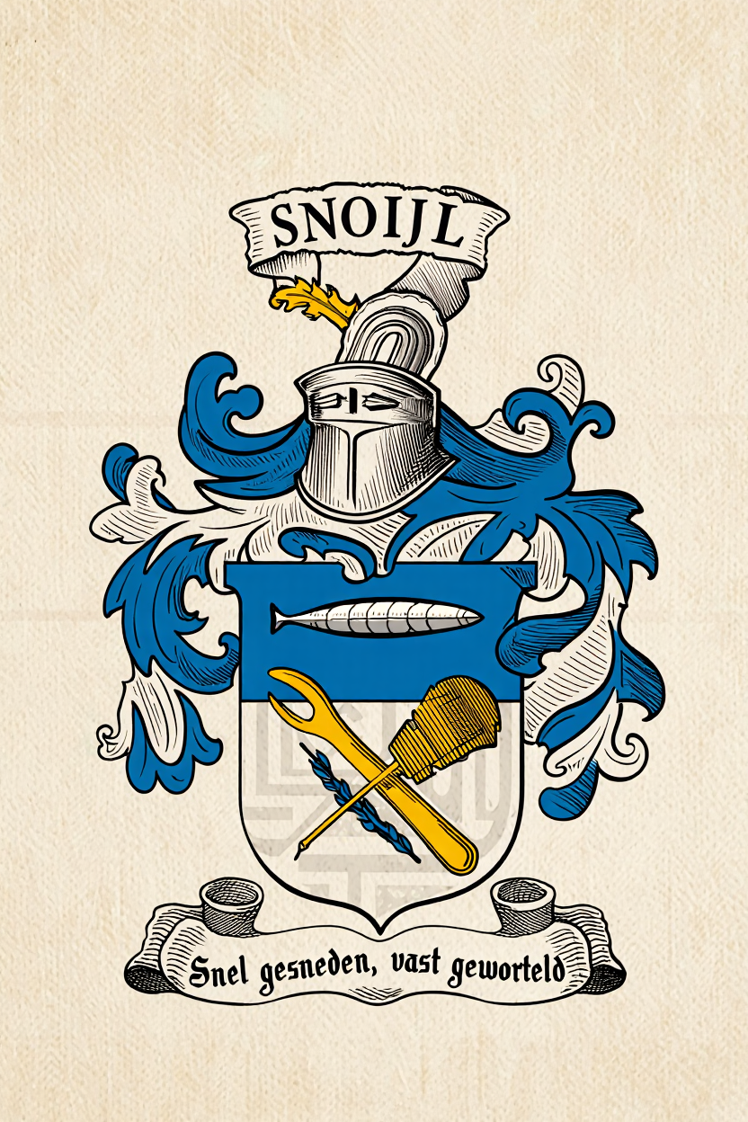 Familiewapen van de achternaam SNOIJL (vergrendeld)