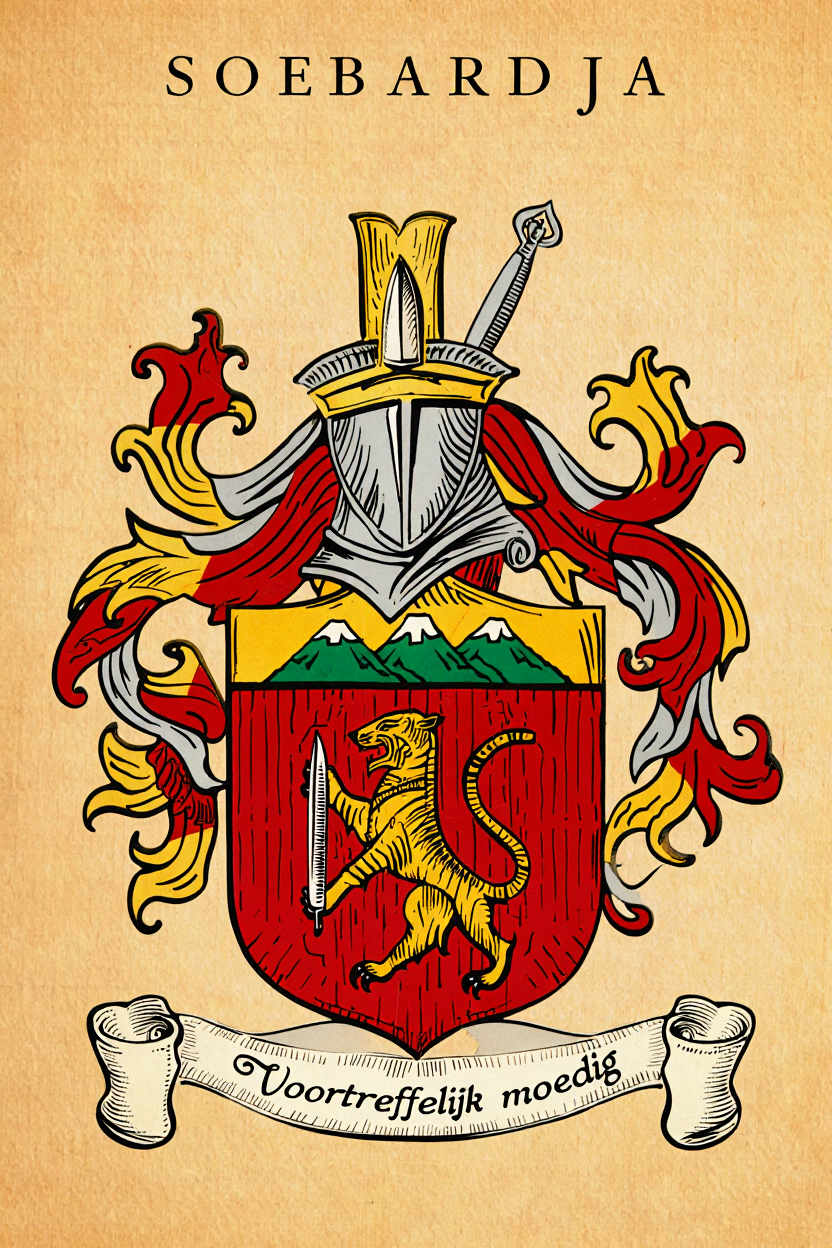Familiewapen van de achternaam SOEBARDJA (vergrendeld)
