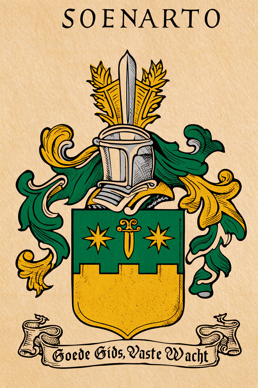 Familiewapen van de achternaam SOENARTO