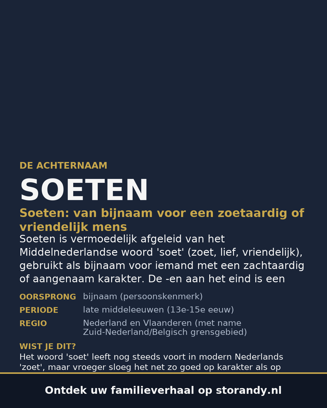 Familiewapen van de achternaam SOETEN