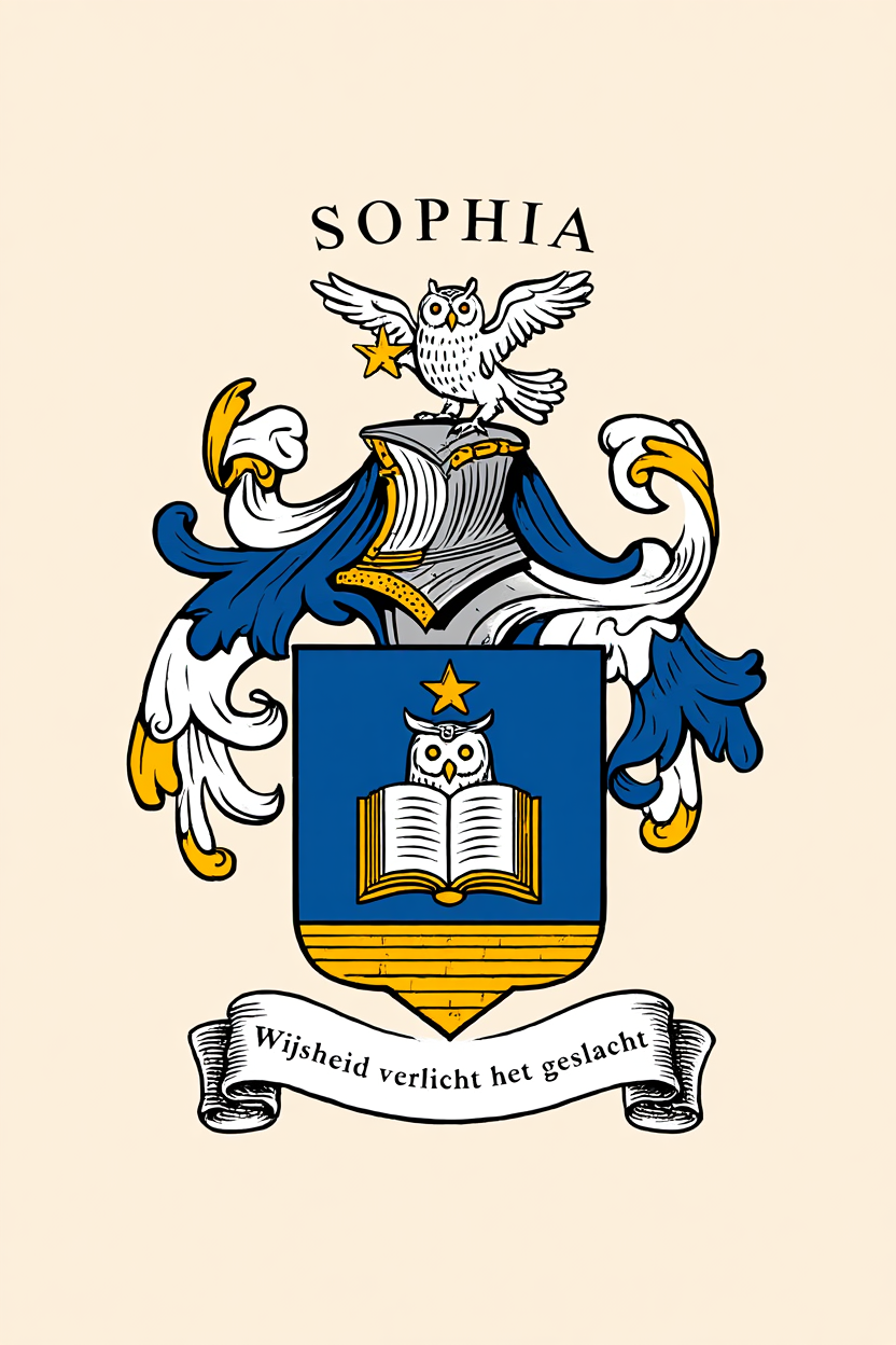 Familiewapen van de achternaam SOPHIA (vergrendeld)