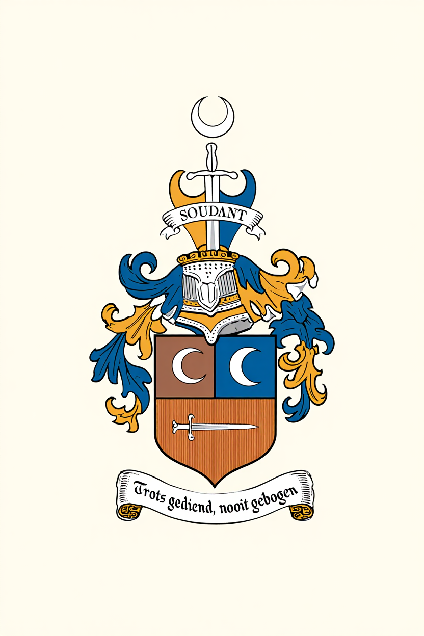 Familiewapen van de achternaam SOUDANT (vergrendeld)