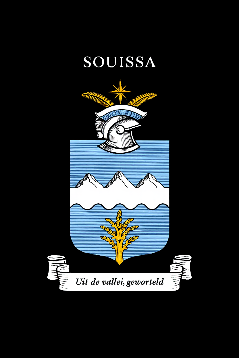 Familiewapen van de achternaam SOUISSA (vergrendeld)