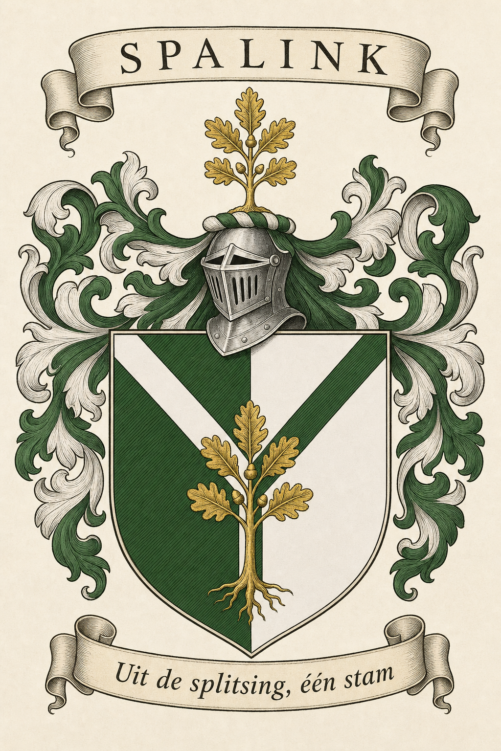 Familiewapen van de achternaam SPALINK (vergrendeld)