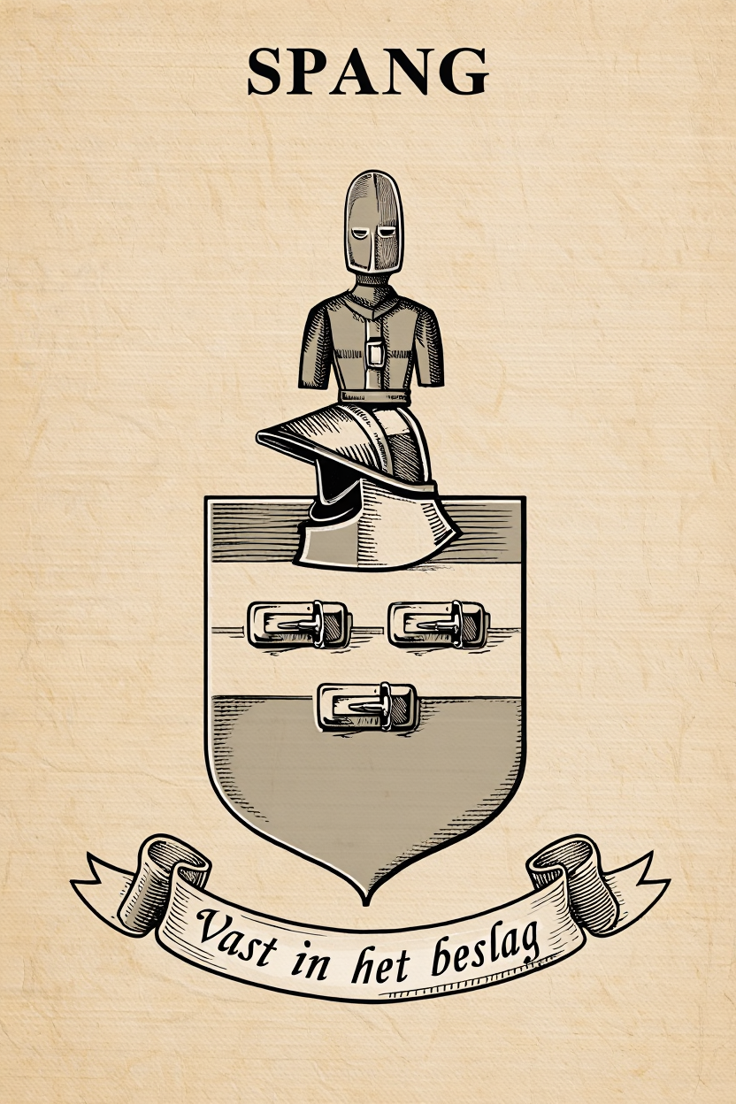 Familiewapen van de achternaam SPANG (vergrendeld)