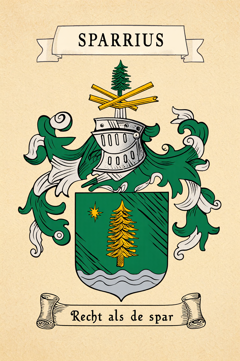 Familiewapen van de achternaam SPARRIUS