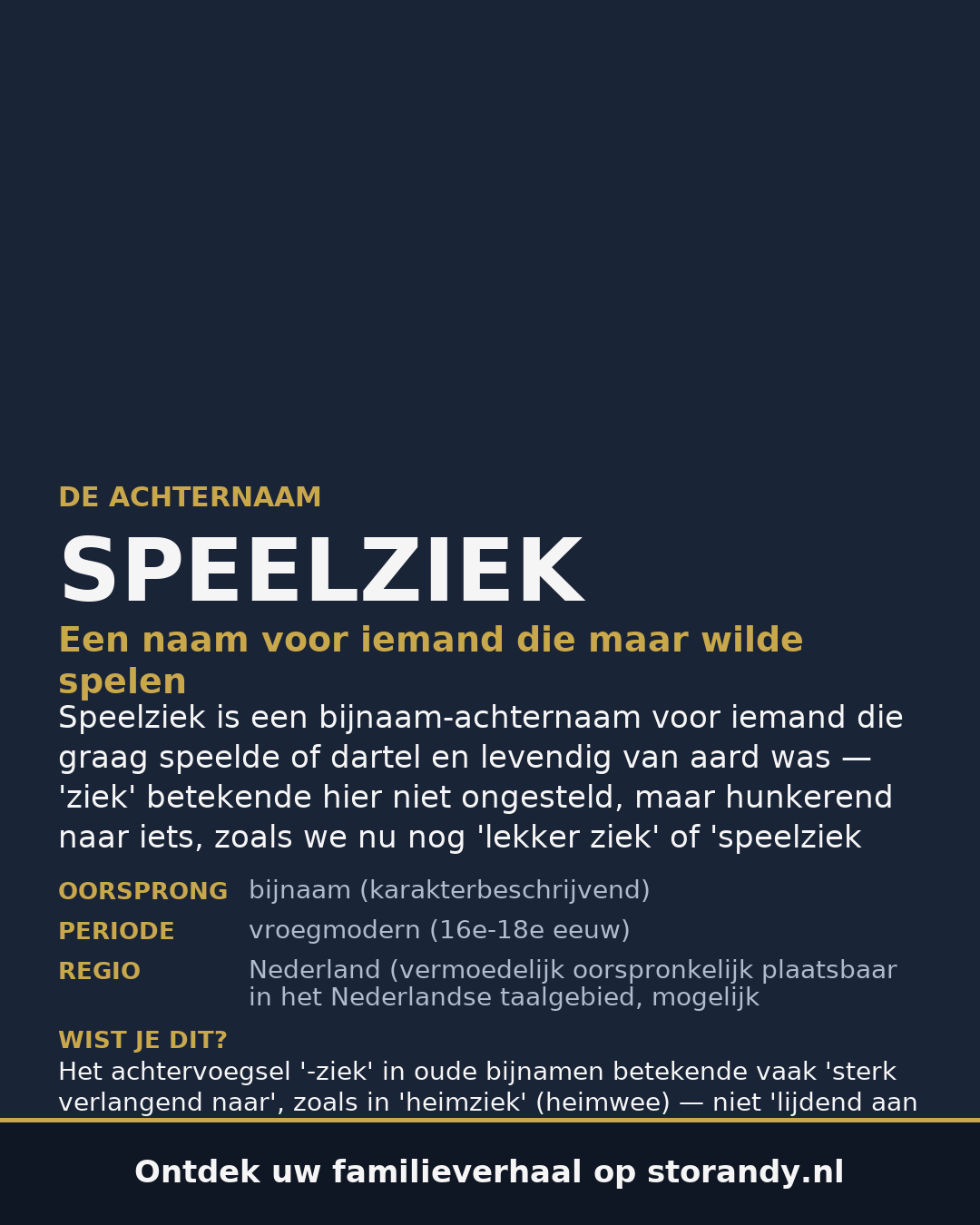 Familiewapen van de achternaam SPEELZIEK