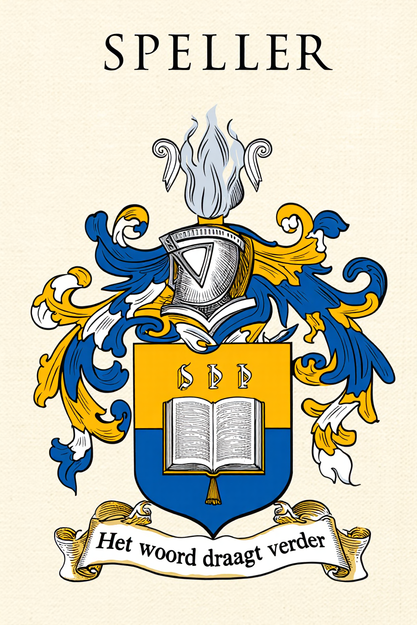 Familiewapen van de achternaam SPELLER (vergrendeld)