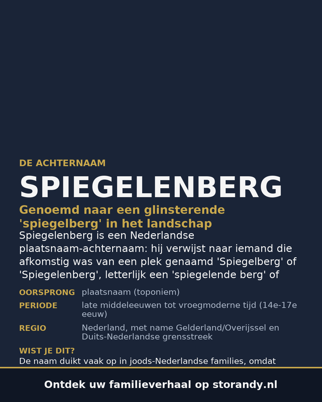 Familiewapen van de achternaam SPIEGELENBERG