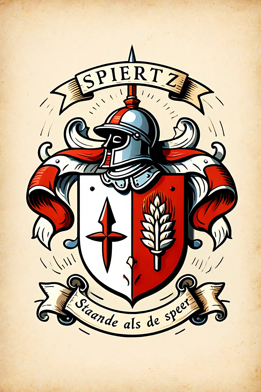 Familiewapen van de achternaam SPIERTZ (vergrendeld)