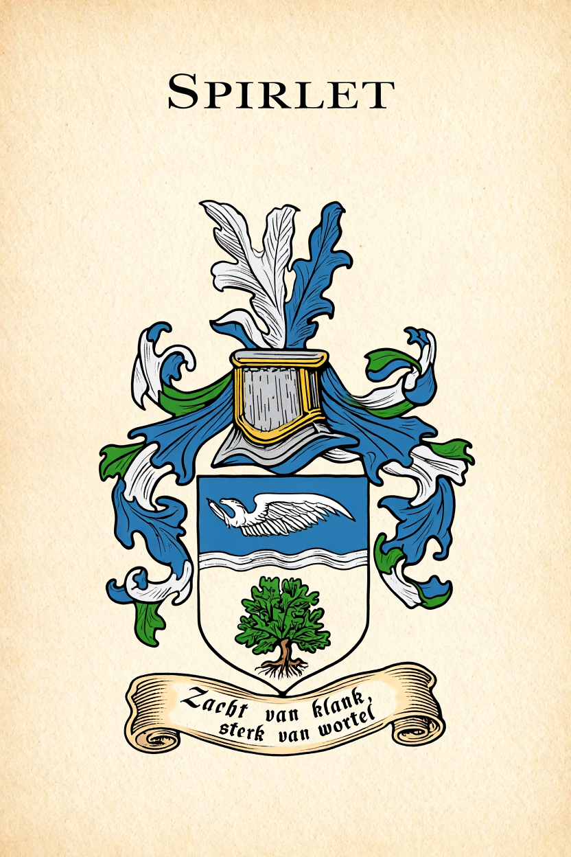 Familiewapen van de achternaam SPIRLET (vergrendeld)