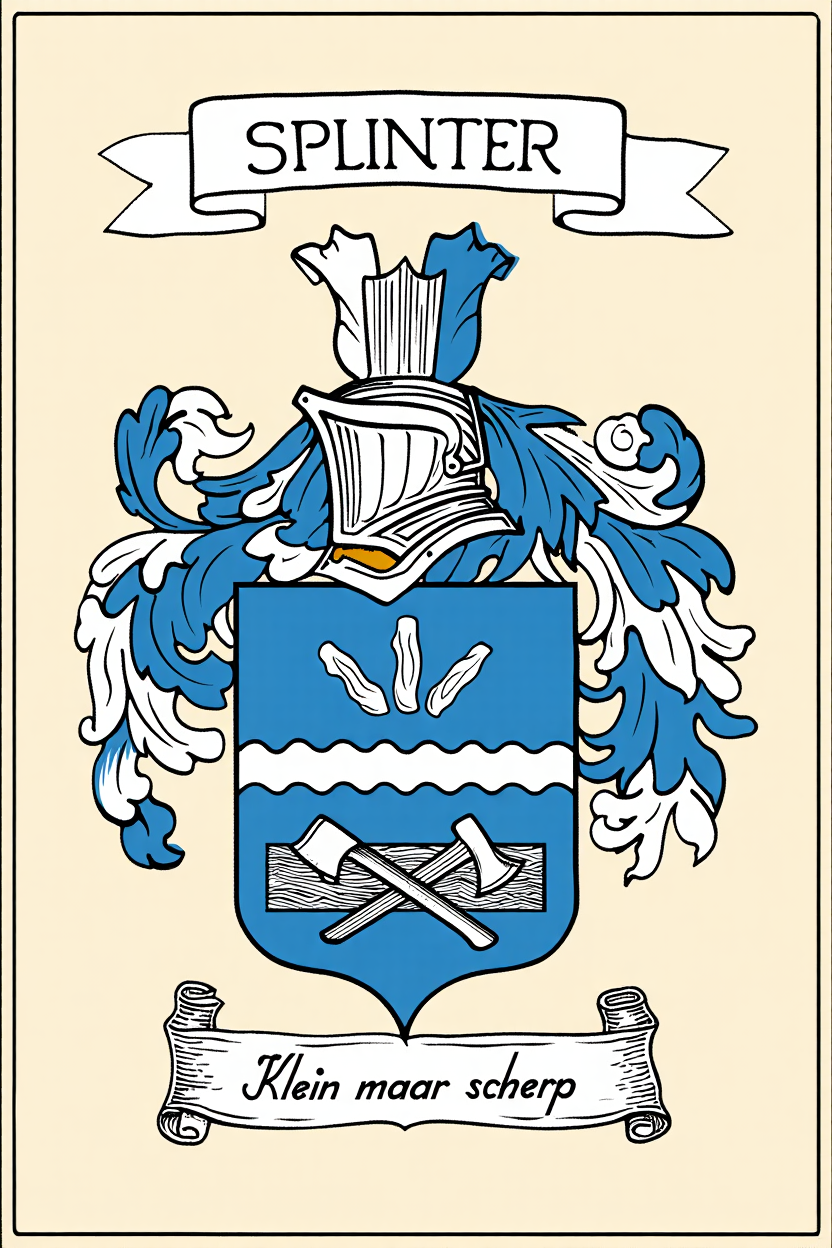Familiewapen van de achternaam SPLINTER
