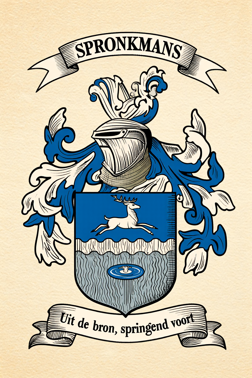 Familiewapen van de achternaam SPRONKMANS