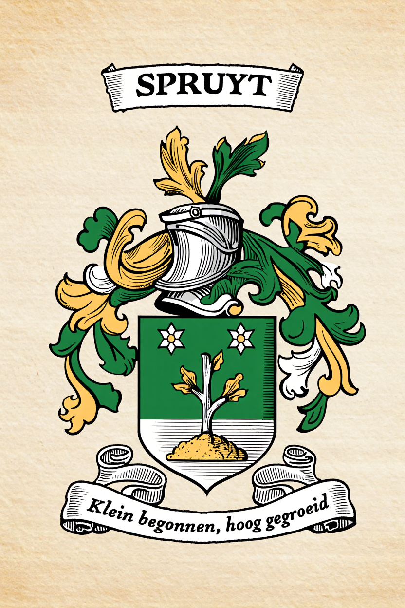 Familiewapen van de achternaam SPRUYT