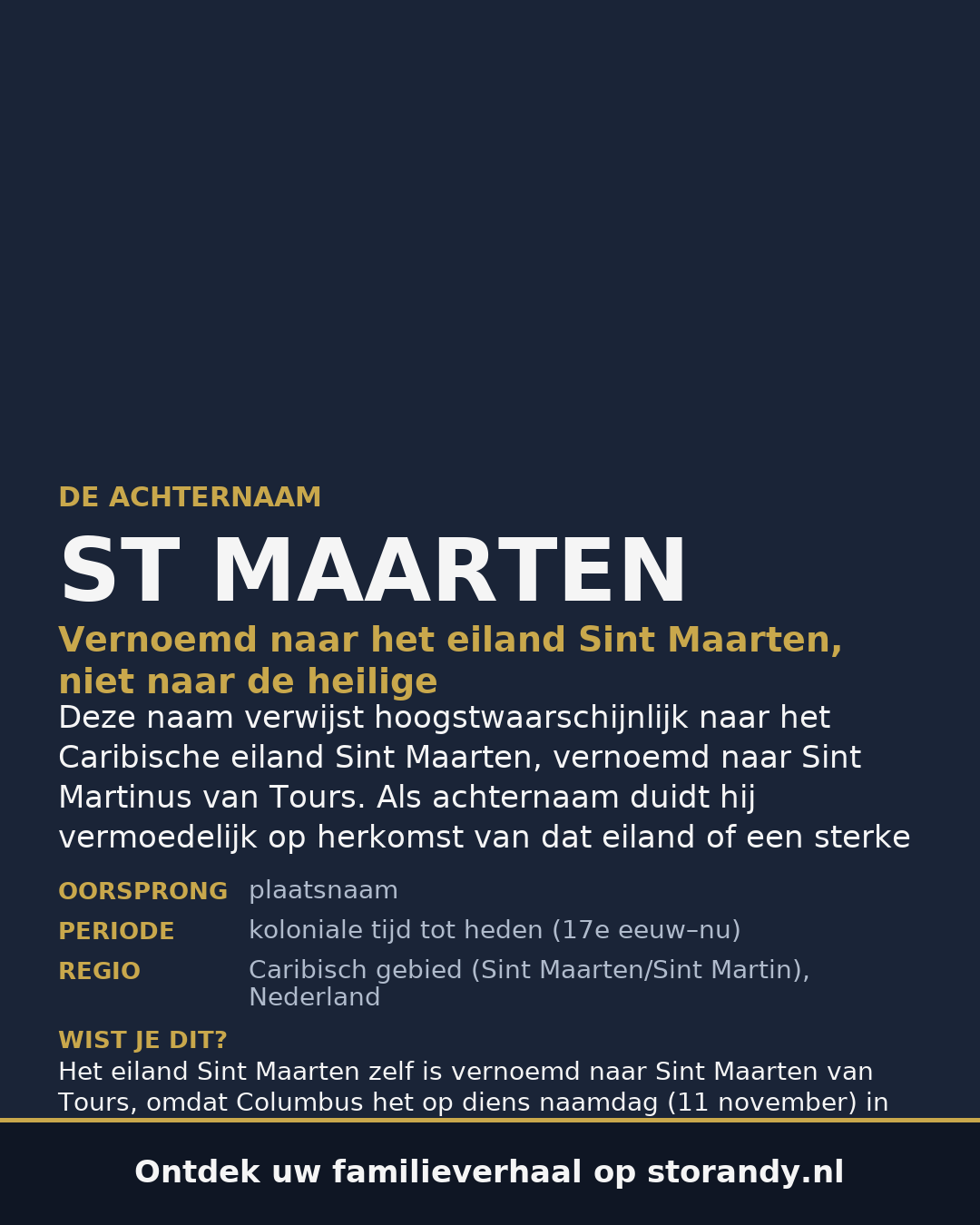 Familiewapen van de achternaam ST MAARTEN