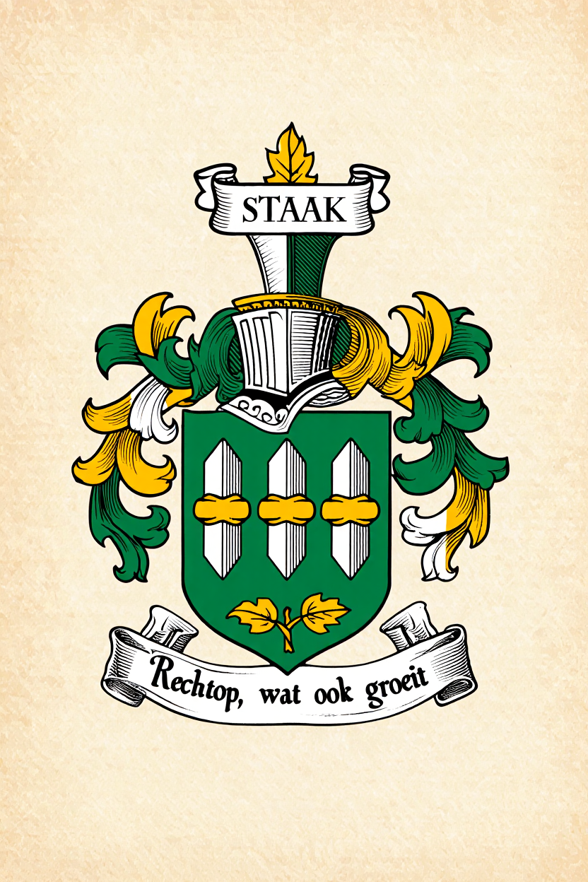 Familiewapen van de achternaam STAAK