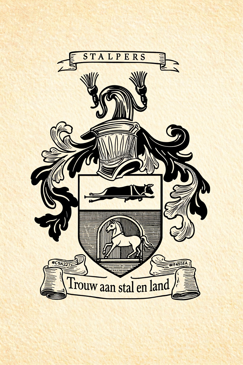 Familiewapen van de achternaam STALPERS (vergrendeld)