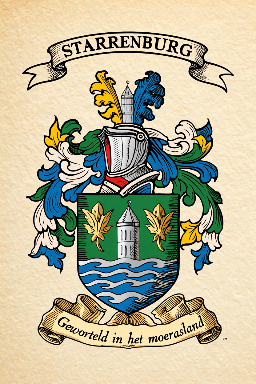 Familiewapen van de achternaam STARRENBURG (vergrendeld)