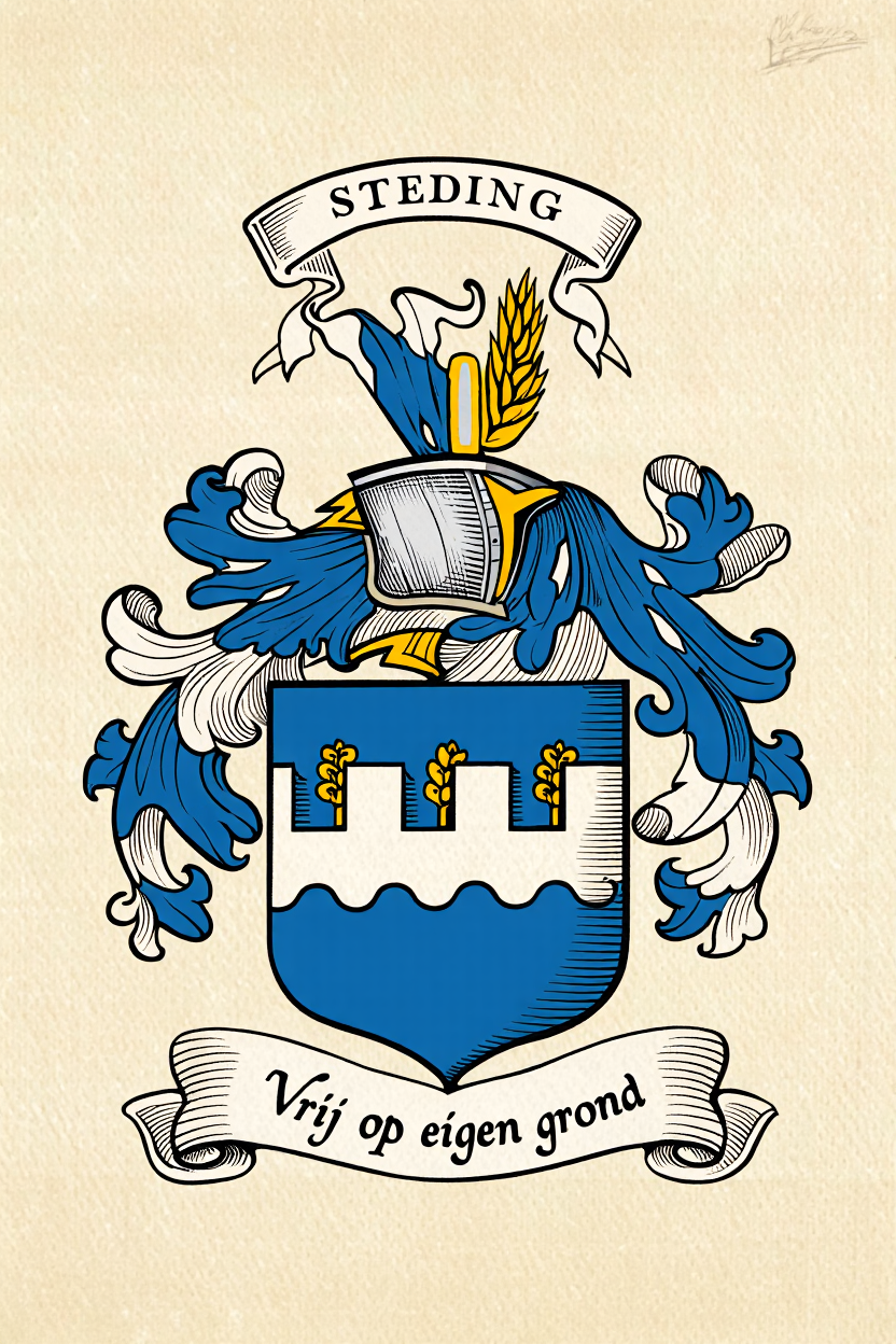 Familiewapen van de achternaam STEDING (vergrendeld)