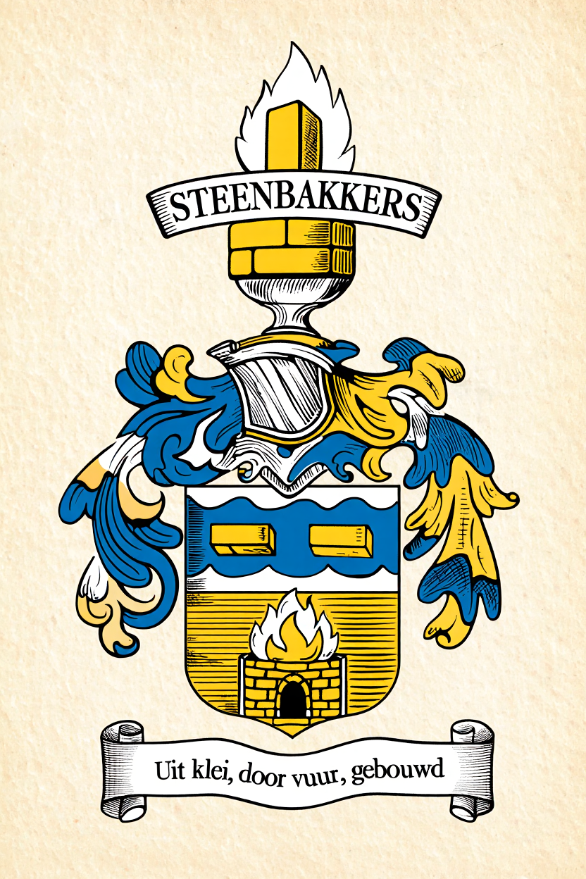 Familiewapen van de achternaam STEENBAKKERS (vergrendeld)