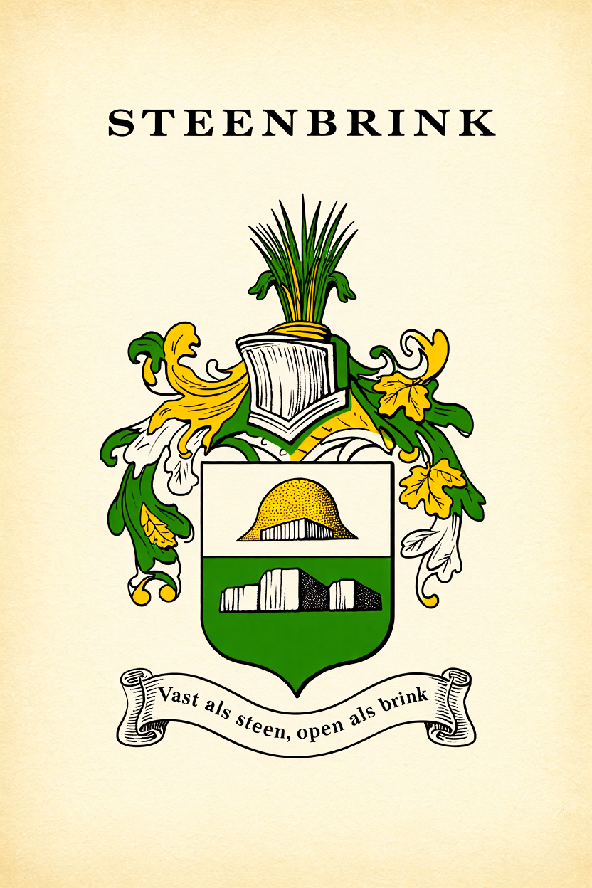 Familiewapen van de achternaam STEENBRINK (vergrendeld)