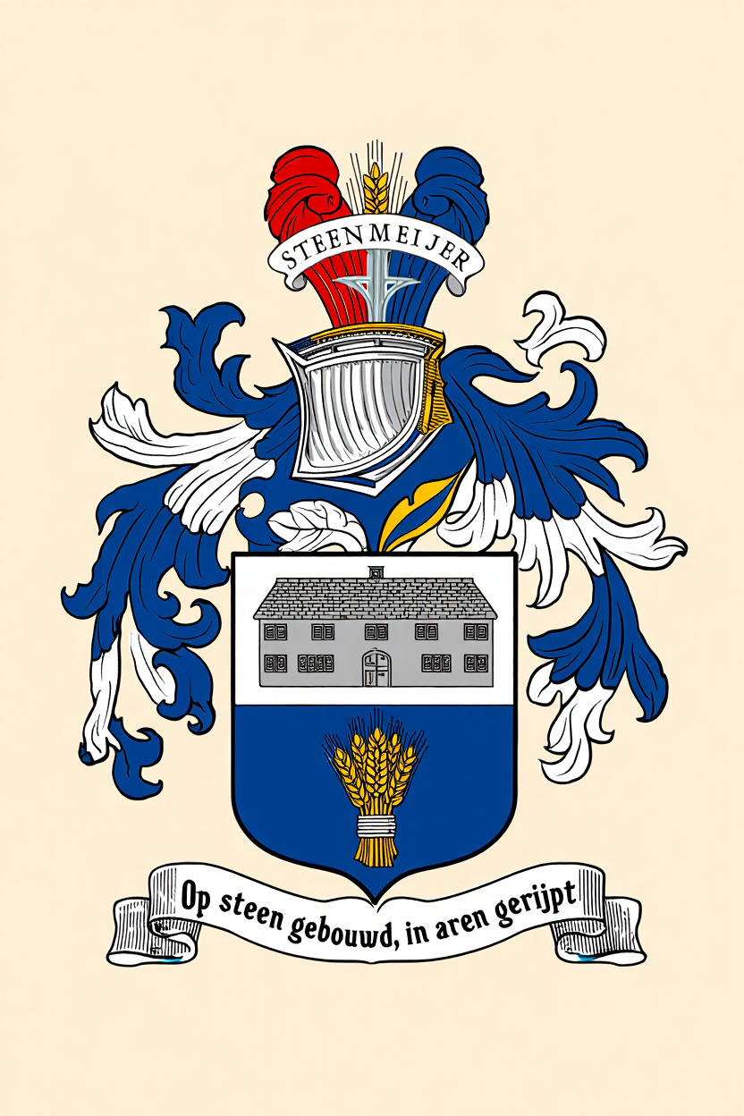Familiewapen van de achternaam STEENMEIJER (vergrendeld)