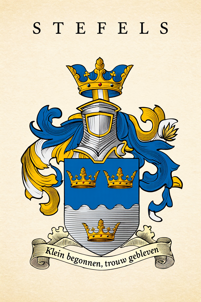 Familiewapen van de achternaam STEFELS (vergrendeld)