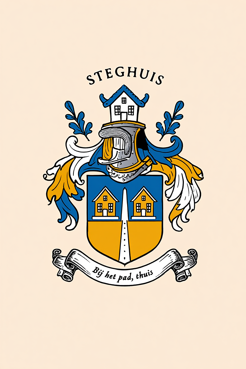 Familiewapen van de achternaam STEGHUIS (vergrendeld)